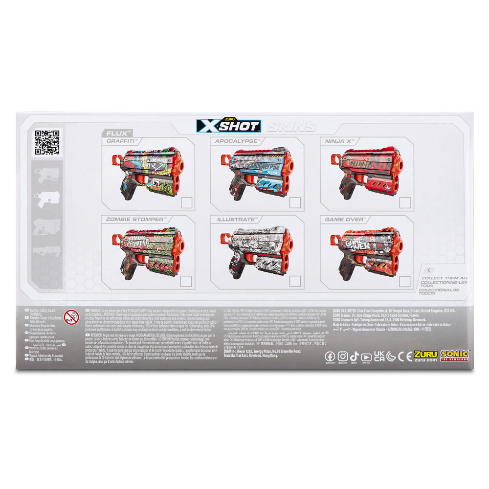 Zuru X-Shot Skins Flux Blaster Gun w/ 8 Darts Kids/Children Toy Assorted 8+ — image 7