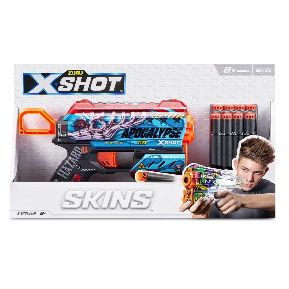 Zuru X-Shot Skins Flux Blaster Gun w/ 8 Darts Kids/Children Toy Assorted 8+ — image 5