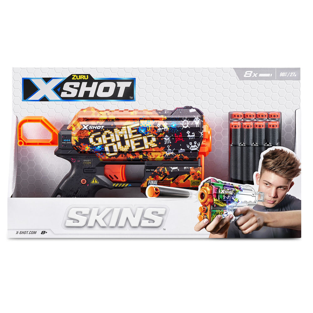 Zuru X-Shot Skins Flux Blaster Gun w/ 8 Darts Kids/Children Toy Assorted 8+ — image 2
