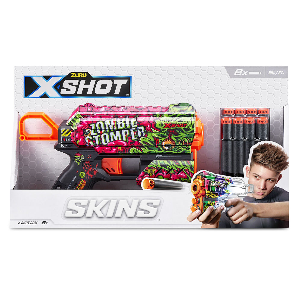 Zuru X-Shot Skins Flux Blaster Gun w/ 8 Darts Kids/Children Toy Assorted 8+ — image 3