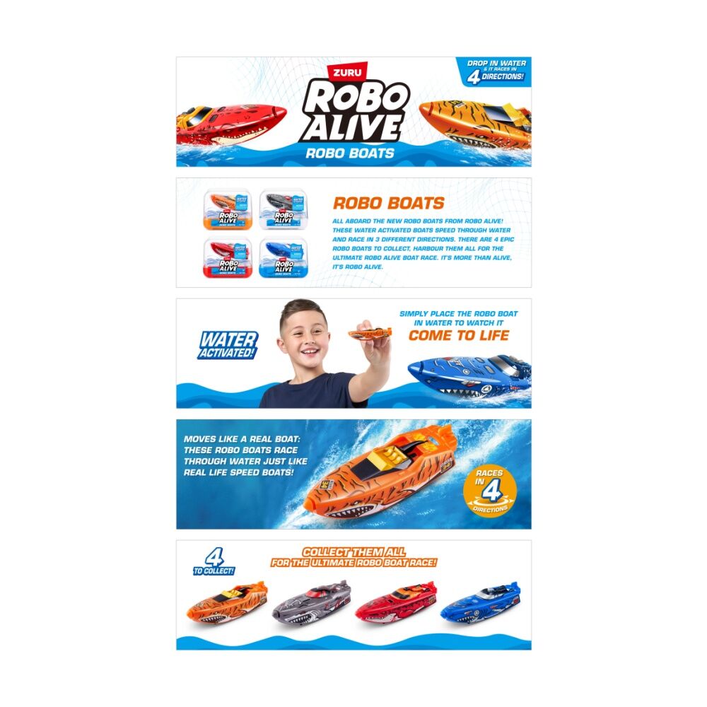 Zuru Robo Boats Action Figure Children/Kids - 3y+ Assorted — image 2