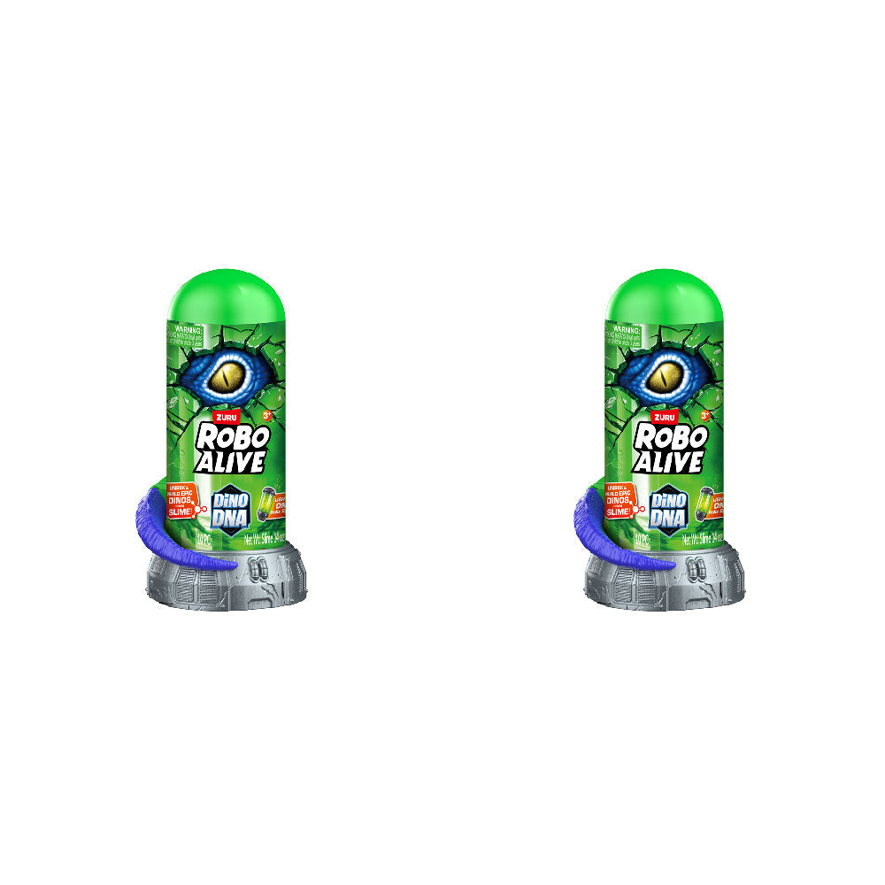 Zuru Robo Alive Dino DNA Series 1 Figure Toy Kids Play Set Assorted 3y+ (2 Pack)