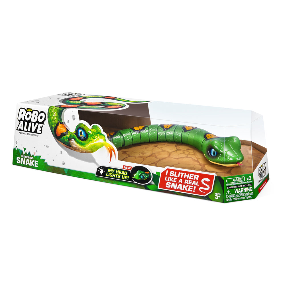 Zuru Robo Alive Robotic Snake Light Up Kids/Children Slithering Toy Assorted 3+