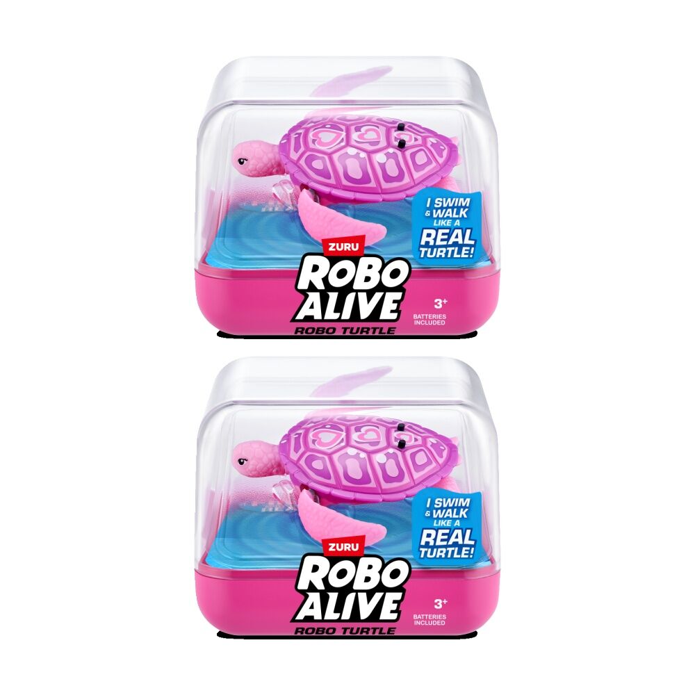 Zuru Robo Alive Turtle Action Figure Kids/Children - 3y+ Assorted (2 Pack)