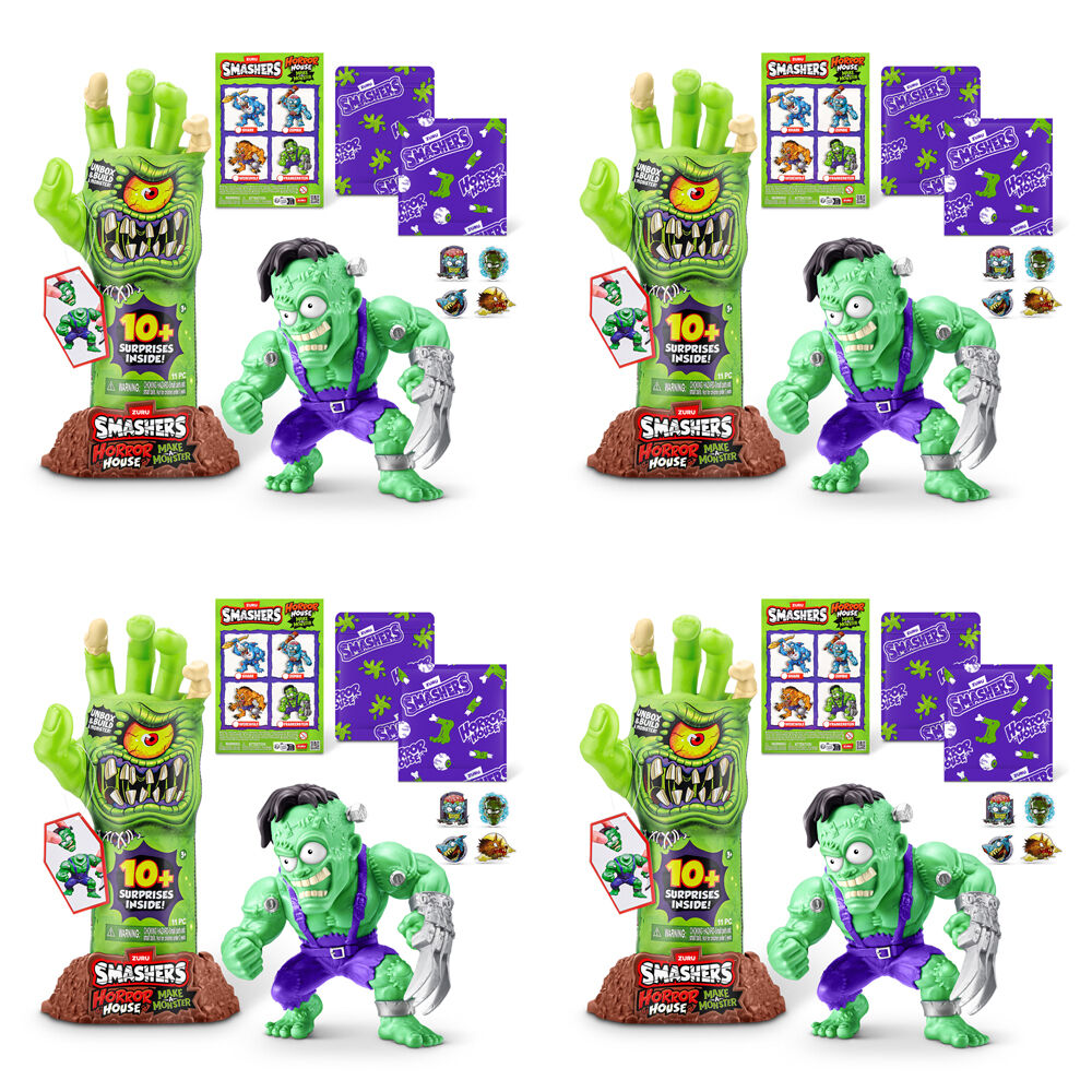 Zuru Smashers Horror House Dissect Build Your Own Monster 3y+ Assorted (4 Pack)
