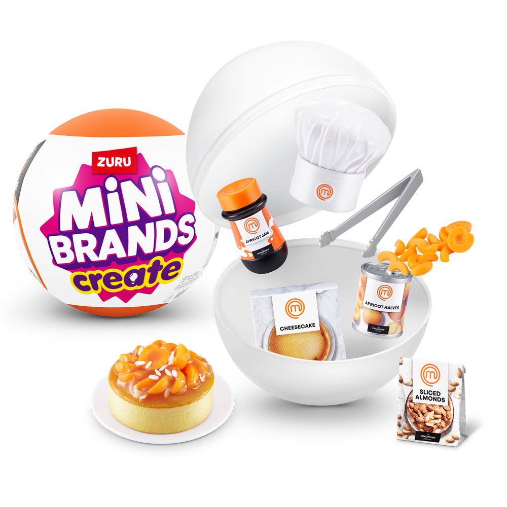 Zuru Mini Brands Create Master Chef Series 1 Kids Food/Dessert Toy Assorted 6y+