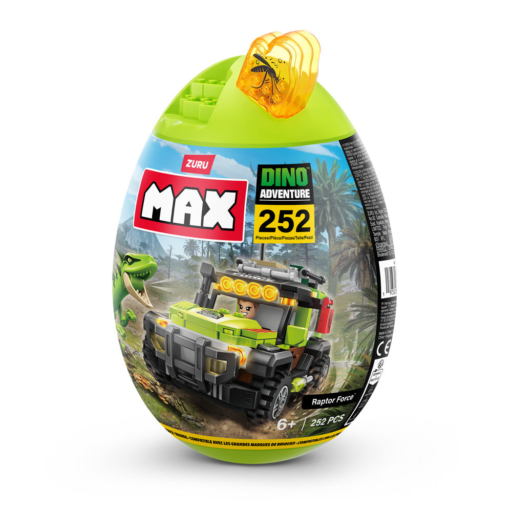 Zuru 252pc ZURU Max Build Dino Escape Egg Capsule Bricks Kids Building Play Toy 6+ (2 Pack) — image 4