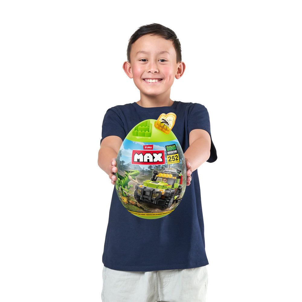 Zuru 252pc ZURU Max Build Dino Escape Egg Capsule Bricks Kids Building Play Toy 6+ (2 Pack) — image 7
