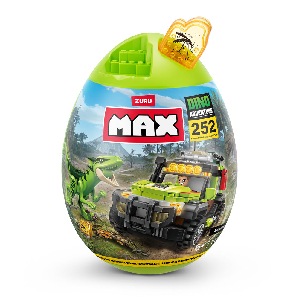 Zuru Max Build Dino Escape Egg Capsule Bricks Kids Building Play Toy 6y+ (252 Pieces) — image 2