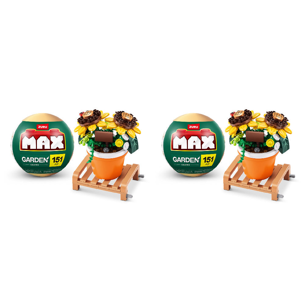 Zuru 151pc Zuru Max Premium Garden Pot Series Building Bricks Kids Toy Set 8y+ (2 Pack)