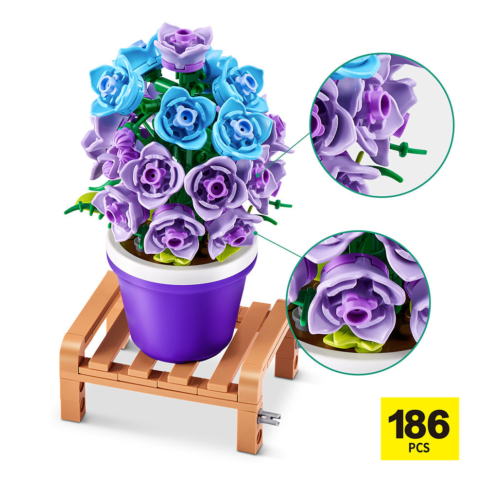 Zuru 151pc Zuru Max Premium Garden Pot Series Building Bricks Kids Toy Set 8y+ (2 Pack) — image 4