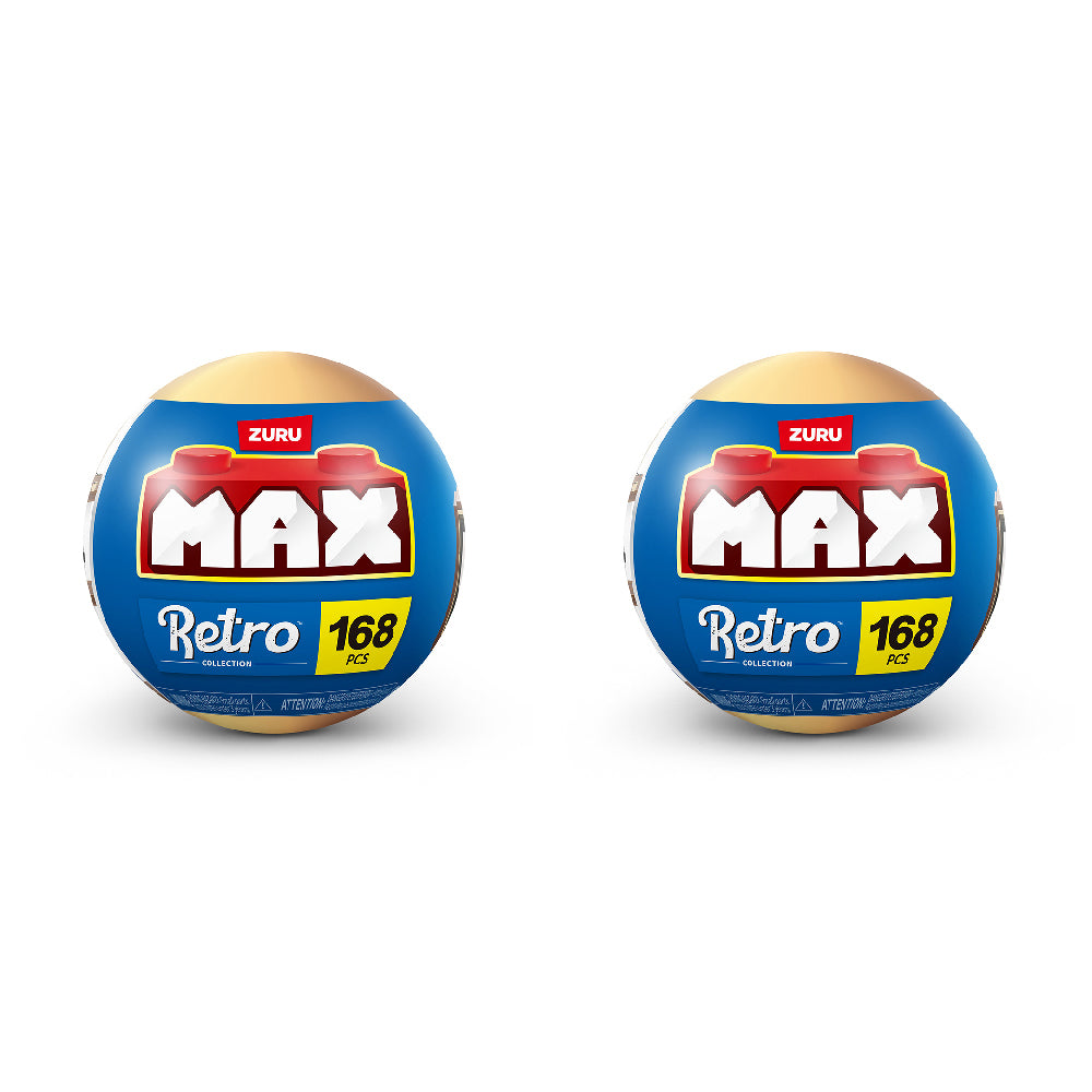 Zuru Max Premium Retro Series Building Bricks Kids/Children Toy Assorted 8y+ (2 Pack)