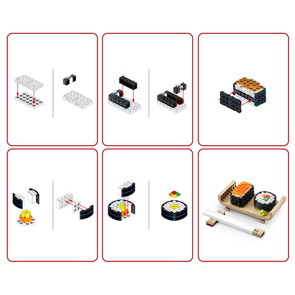 Zuru Max Premium Sushi Bar Brick Building Set Collection Kids/Children 8y+ (2 Pack) — image 10