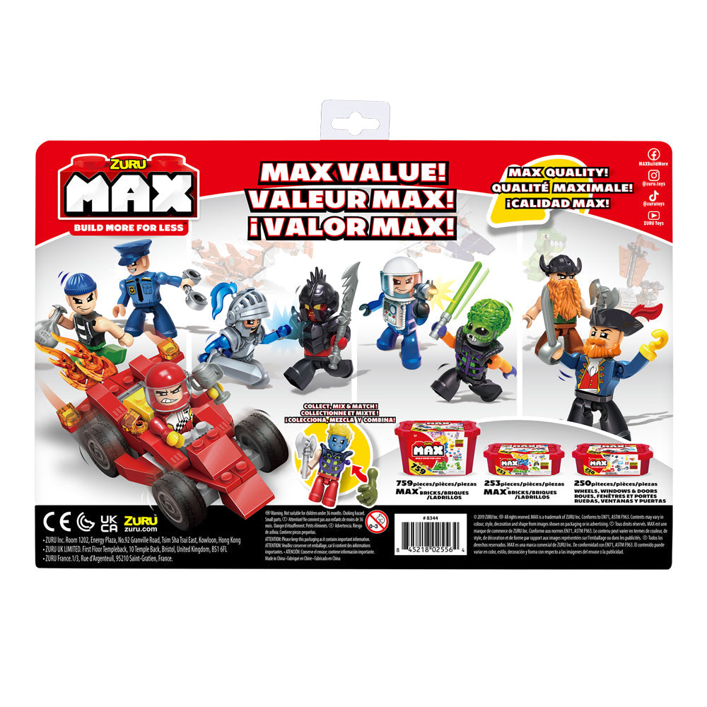 Zuru 15pc Zuru Max Build Construction Figurine Pack Kids Interactive Figure 3y+ (2 Pack) — image 2