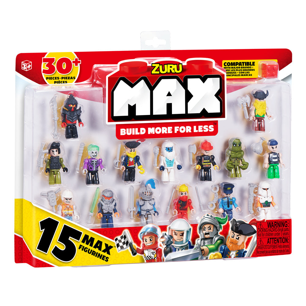 Zuru 15pc Zuru Max Build Construction Figurine Pack Kids Interactive Figure 3y+ (2 Pack) — image 7