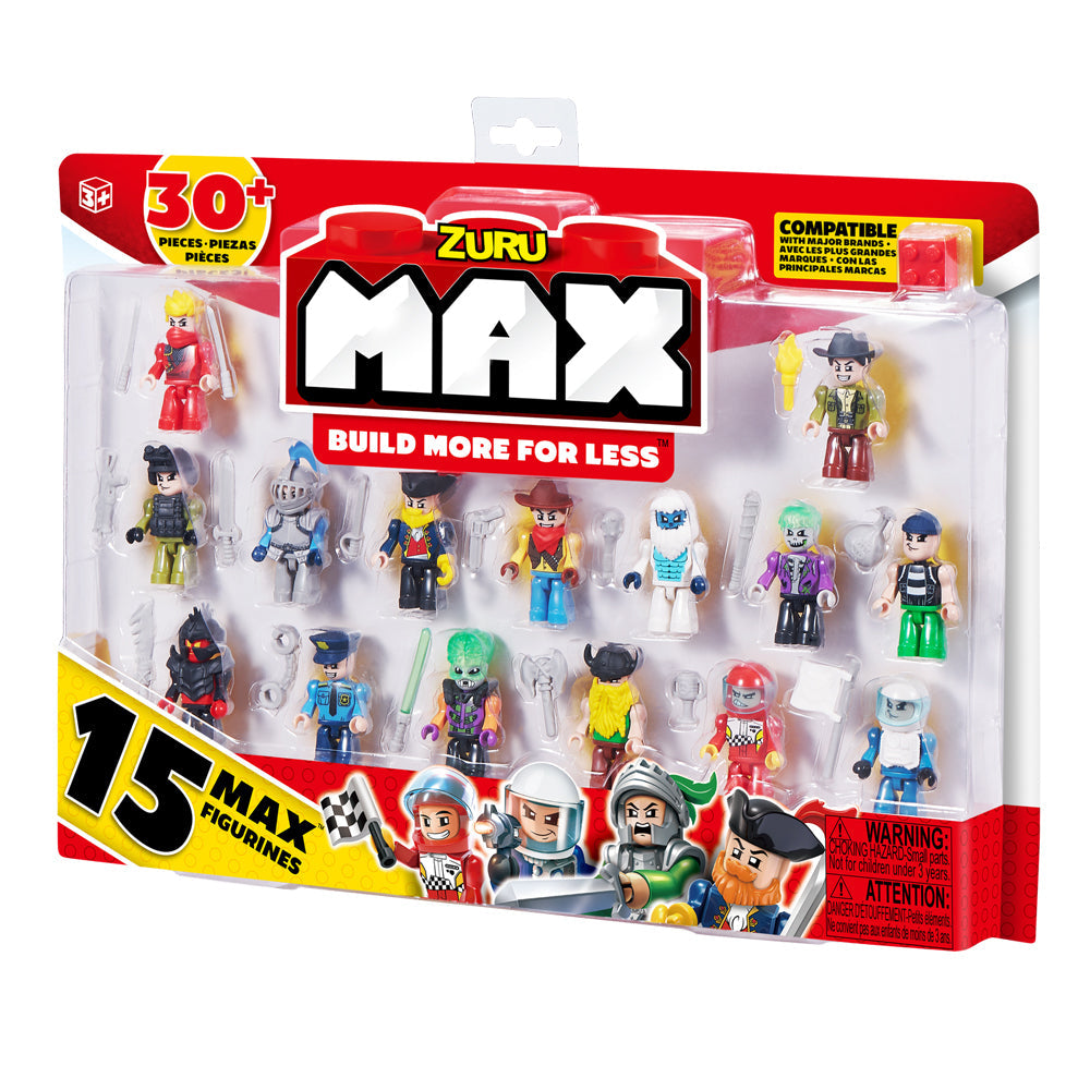 Zuru 15pc Zuru Max Build Construction Figurine Pack Kids Interactive Figure 3y+ (2 Pack) — image 8