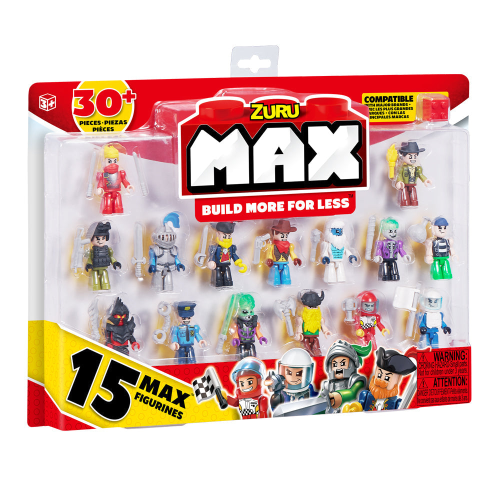 Zuru 15pc Zuru Max Build Construction Figurine Pack Kids Interactive Figure 3y+ (2 Pack) — image 9