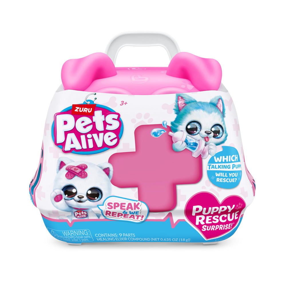 Zuru Pet's Alive Puppy Rescue Surprise Figure Kids/Children Play Toy 3+ Assorted