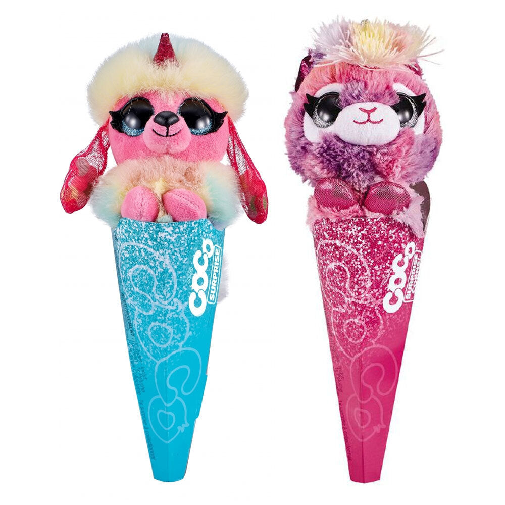Zuru Coco Surprise Fantasy Cone Plush Kids/Children Toy Fun Play Assorted 3+ (2 Pack)