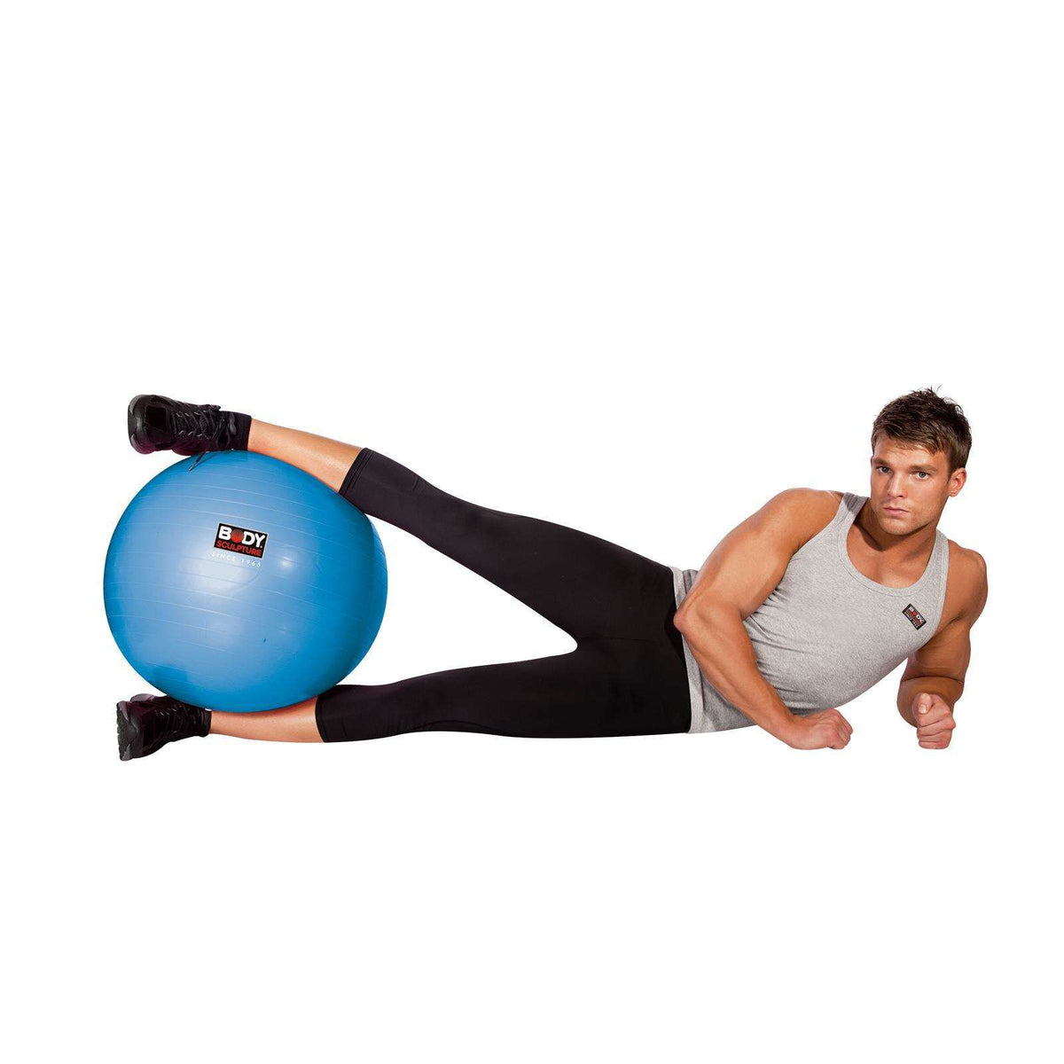 Body Sculpture 75cm Anti-Burst Gym/Yoga/Pilates Home Exercise Ball Blue w/ Pump — image 3