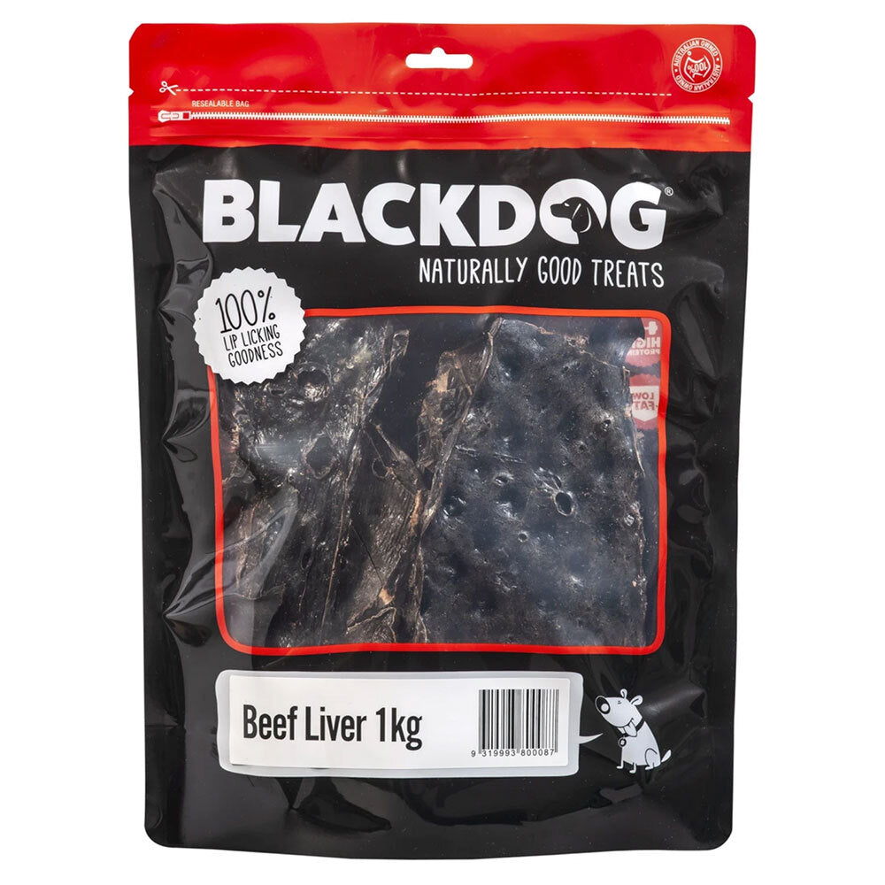 Blackdog Naturally Good Pet/Dog Beef Liver Healthy Treats/Food/Reward — 1kg