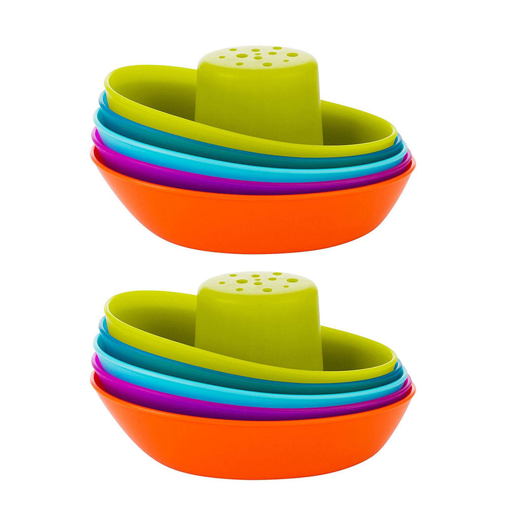 Boon Fleet Stacking Boat/Ship Bath Time Toy/Play for Baby/Toddlers/Kids (2 Pack)