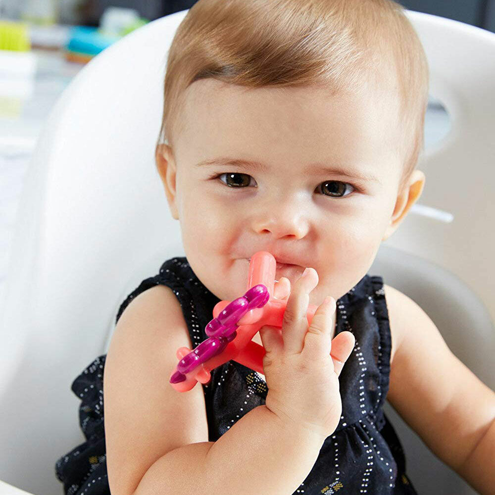 Boon Prance Silicone Teether Baby/Newborn Teething Toy Unicorn 0m+ Pink/Purple — image 4