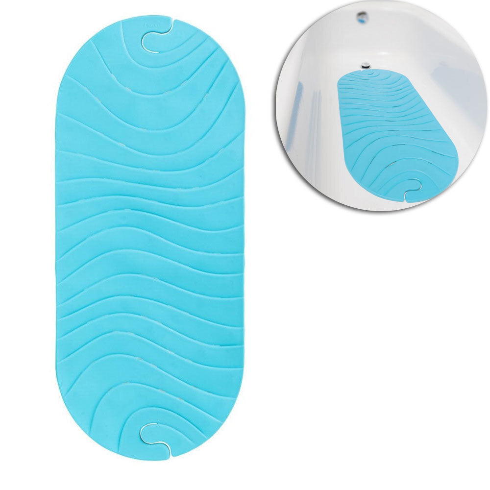 Boon Blue Ripple 92cm Non Slip Bath Mat/Baby/Kids/Toddler Tub/Shower Safety/Grip — image 2