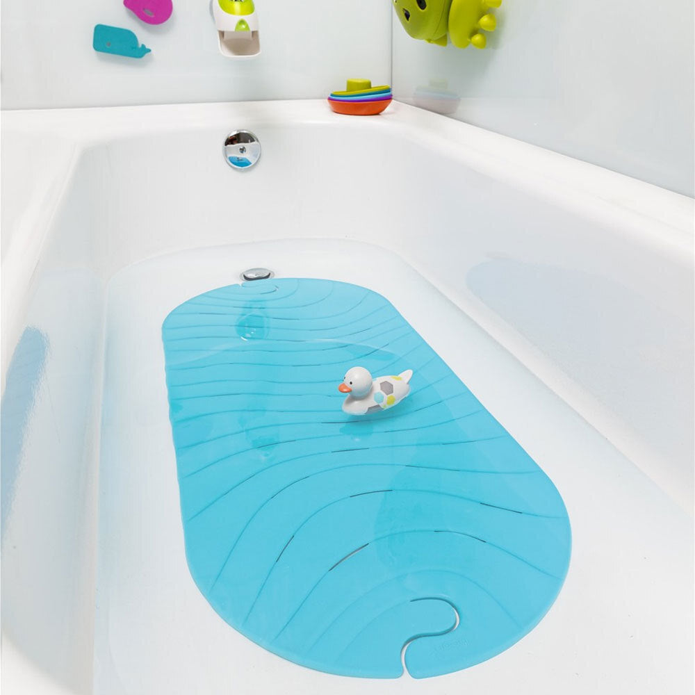 Boon Blue Ripple 92cm Non Slip Bath Mat/Baby/Kids/Toddler Tub/Shower Safety/Grip — image 6