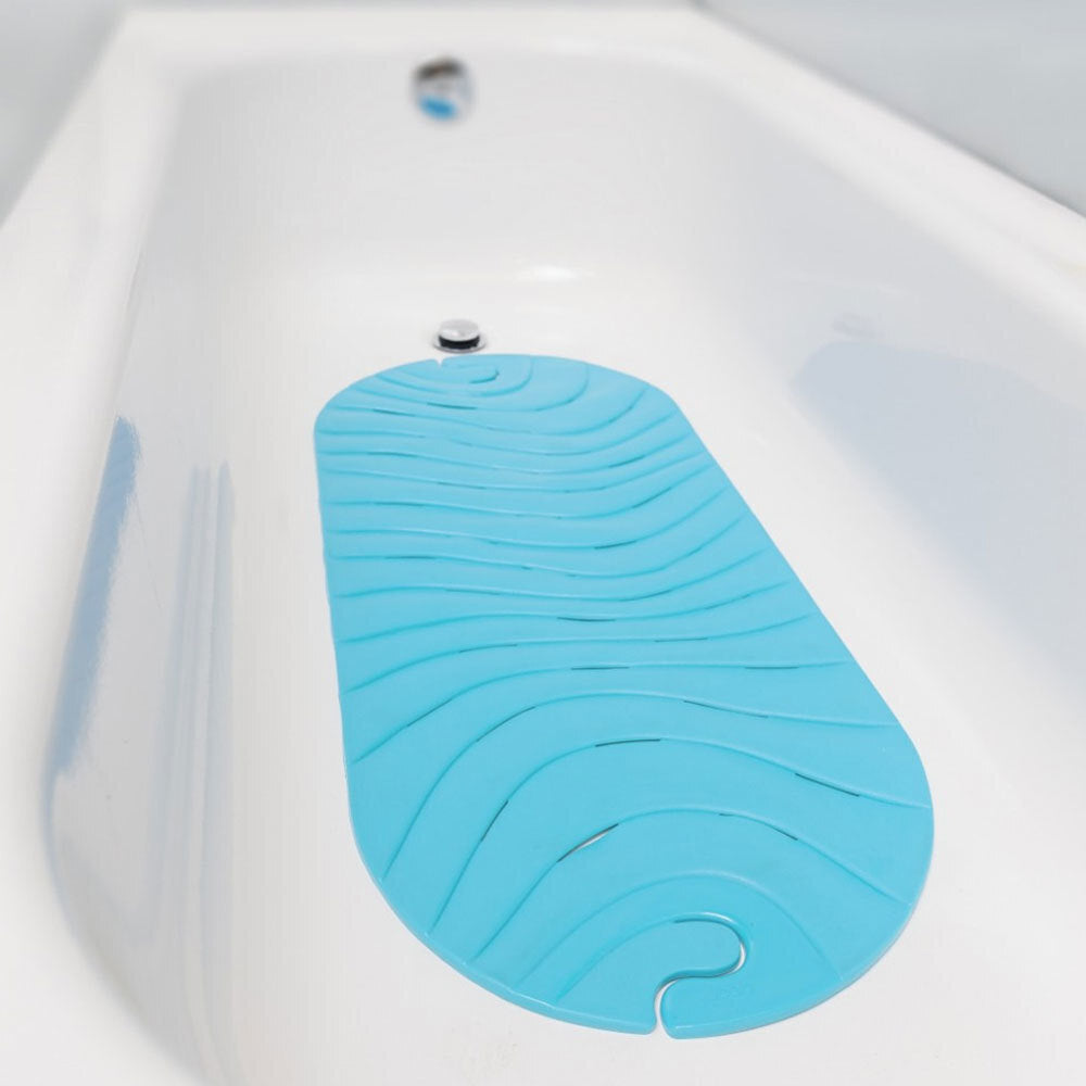 Boon Blue Ripple 92cm Non Slip Bath Mat/Baby/Kids/Toddler Tub/Shower Safety/Grip — image 3