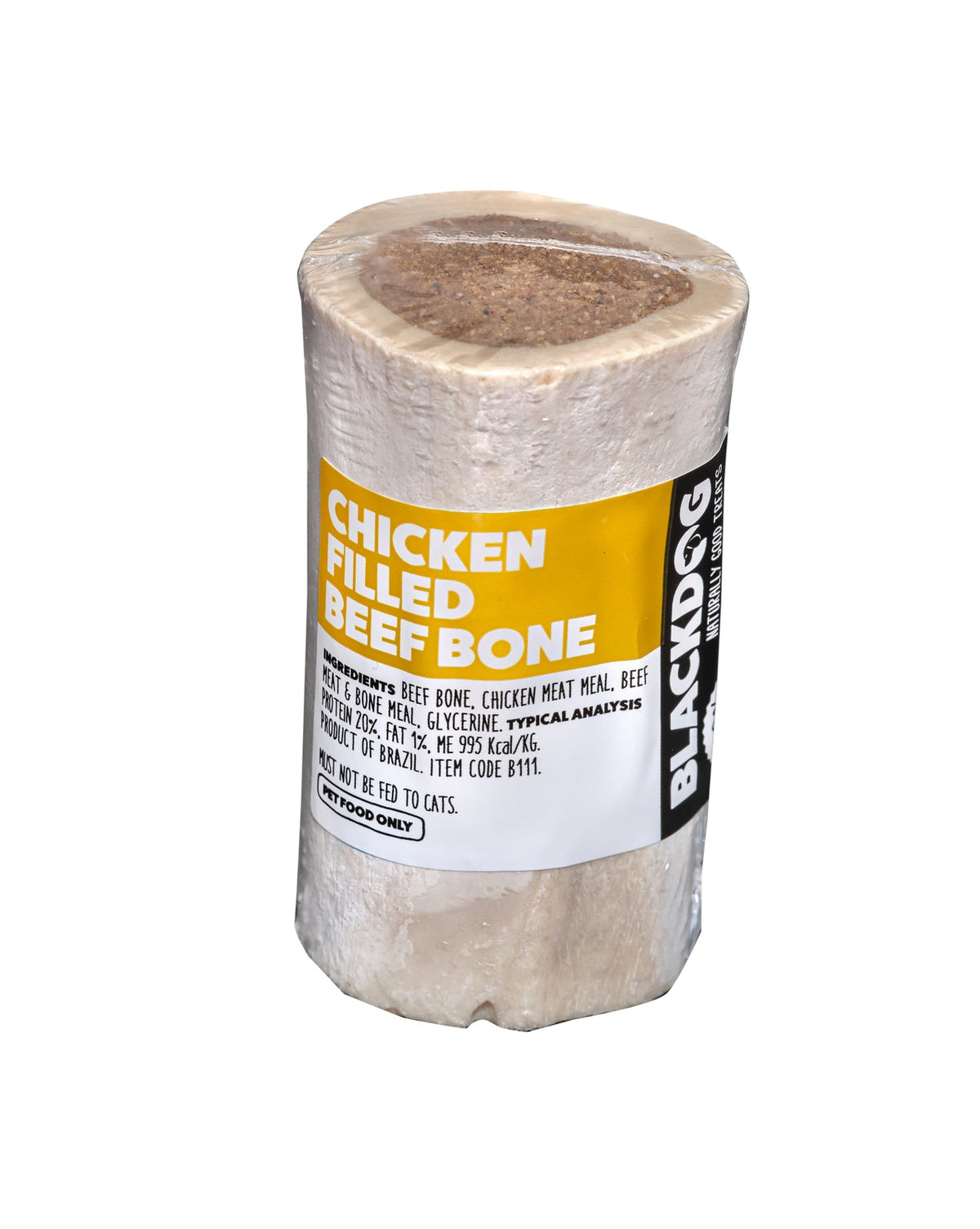 Blackdog Chicken Filled Beef Bone Dog Treat 2 Pack Natural Long Lasting Che — image 2