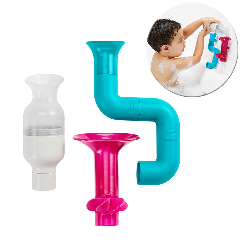 Boon Tubes Building Bath Toy Set Bathing Water Tub Play Suction Cup Kids/Toddler — image 2