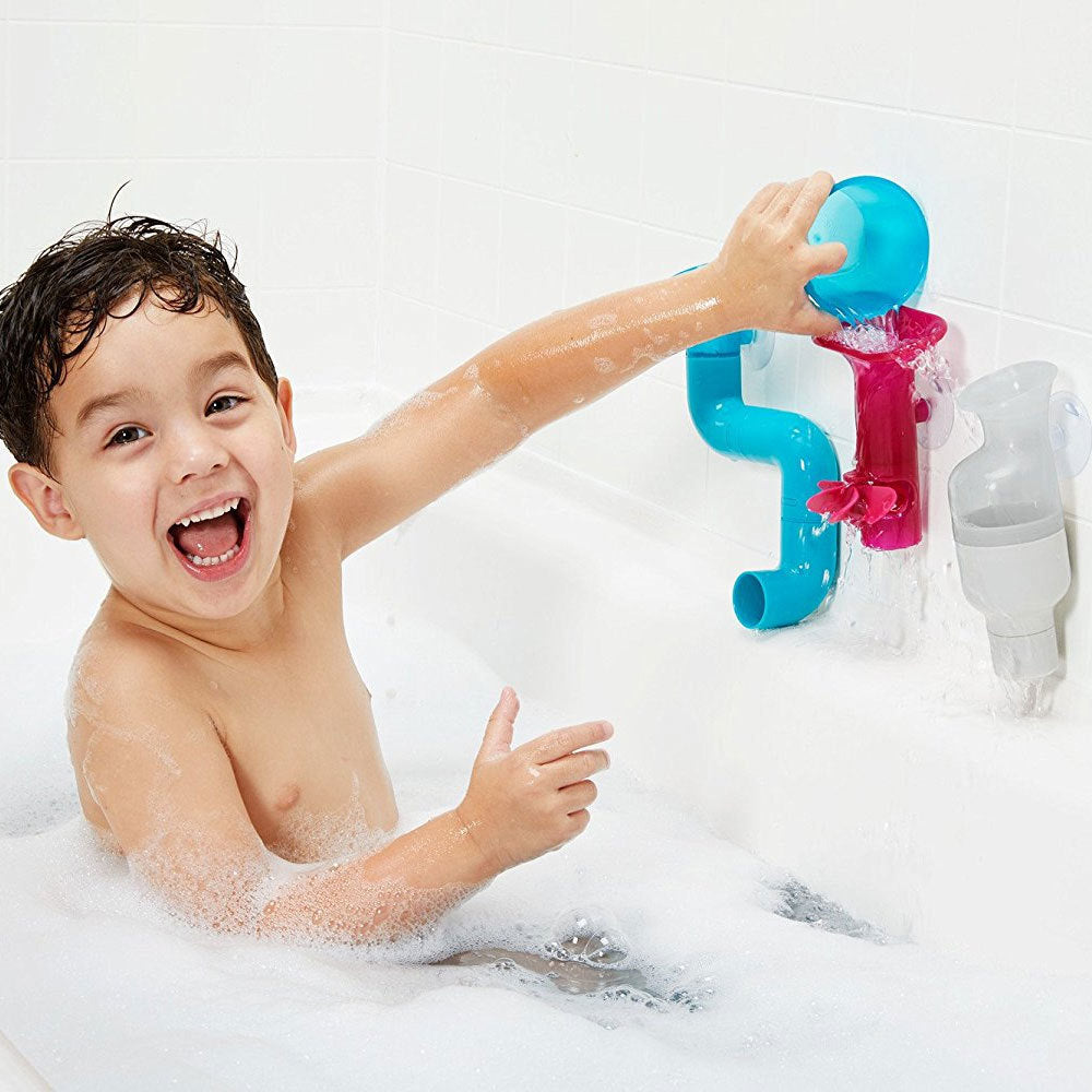 Boon Tubes Building Bath Toy Set Bathing Water Tub Play Suction Cup Kids/Toddler — image 5