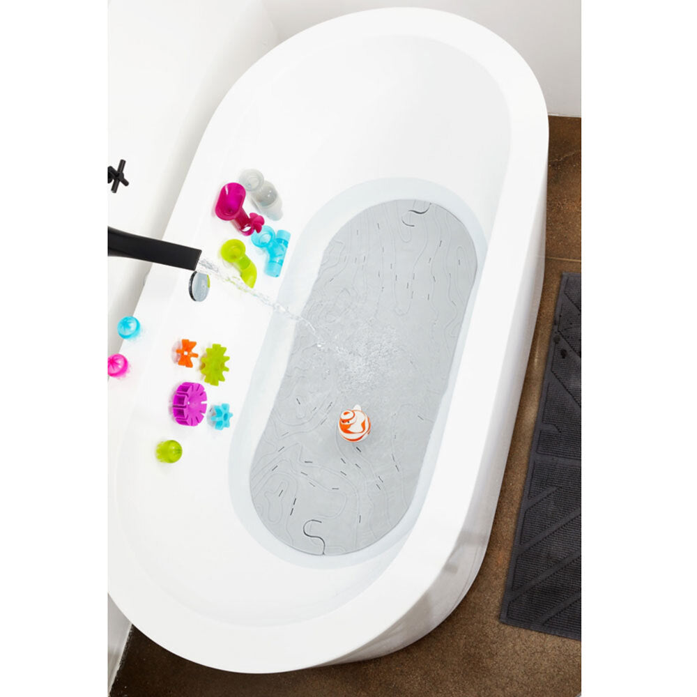 Boon Griffle Bath Mat Shower/Non Slip Bathing Baby/Toddler Kids Safety Grip Grey — image 4