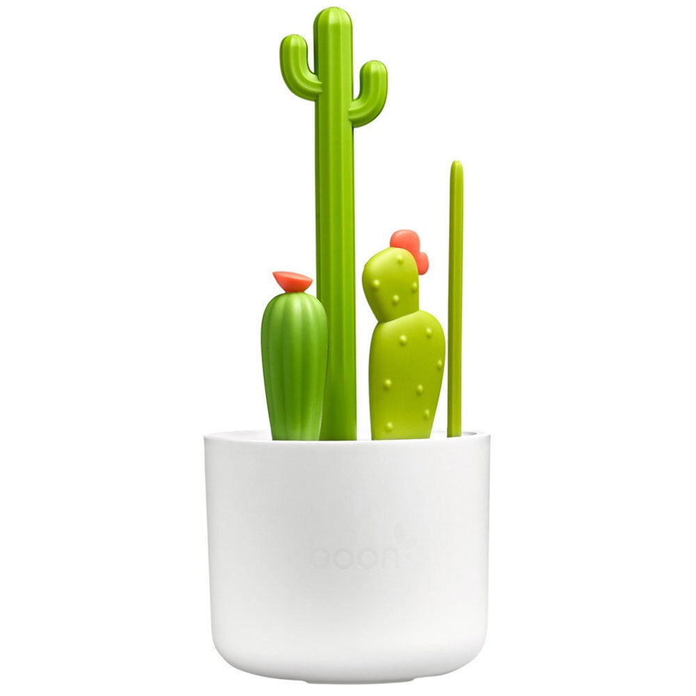 Boon Cacti Bottle Brush Set - White/Green (4 Pieces) — image 2