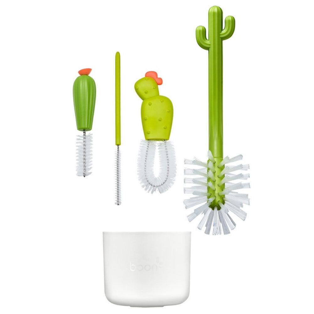 Boon Cacti Bottle Brush Set - White/Green (8 Pieces) — image 2