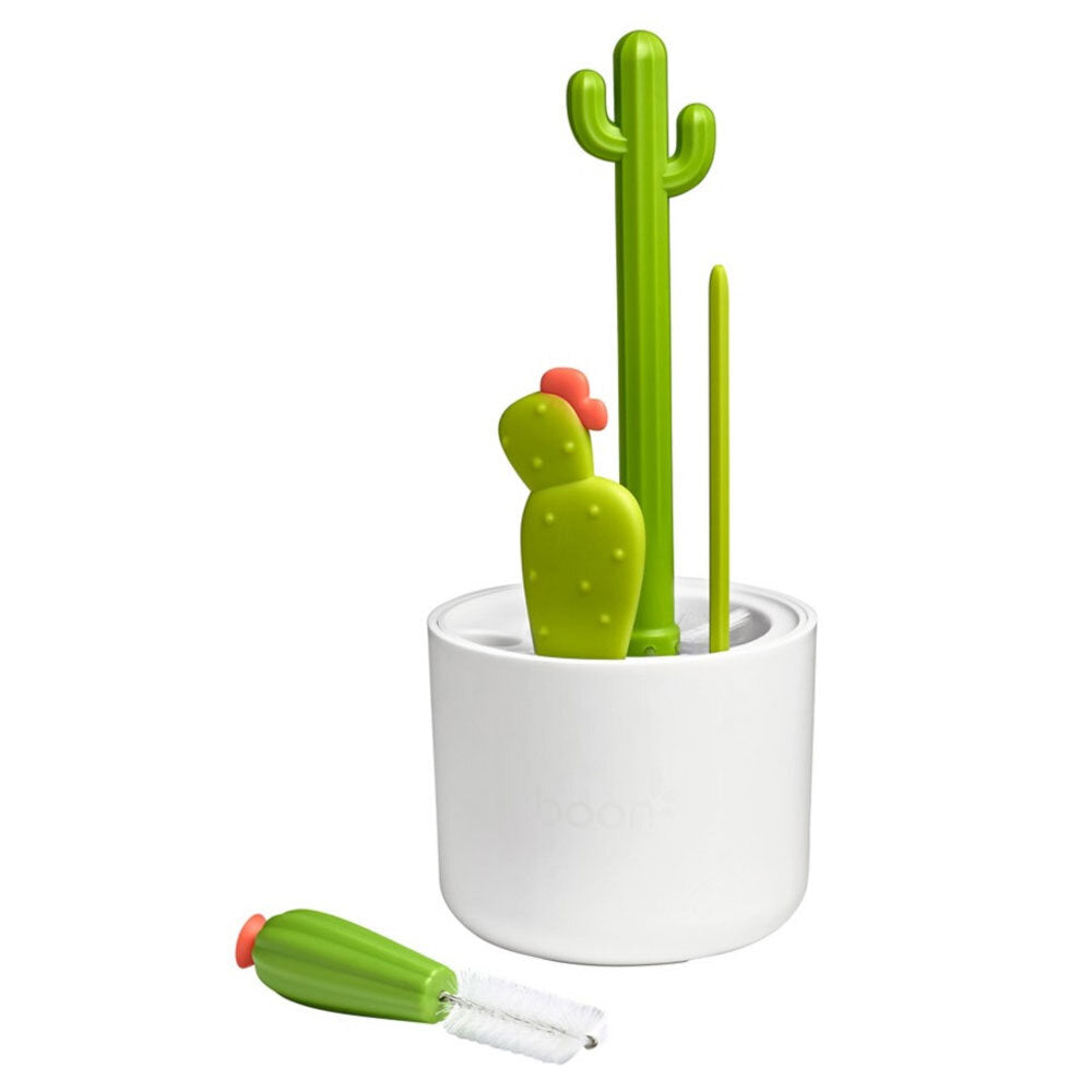 Boon Cacti Bottle Brush Set - White/Green (4 Pieces) — image 3
