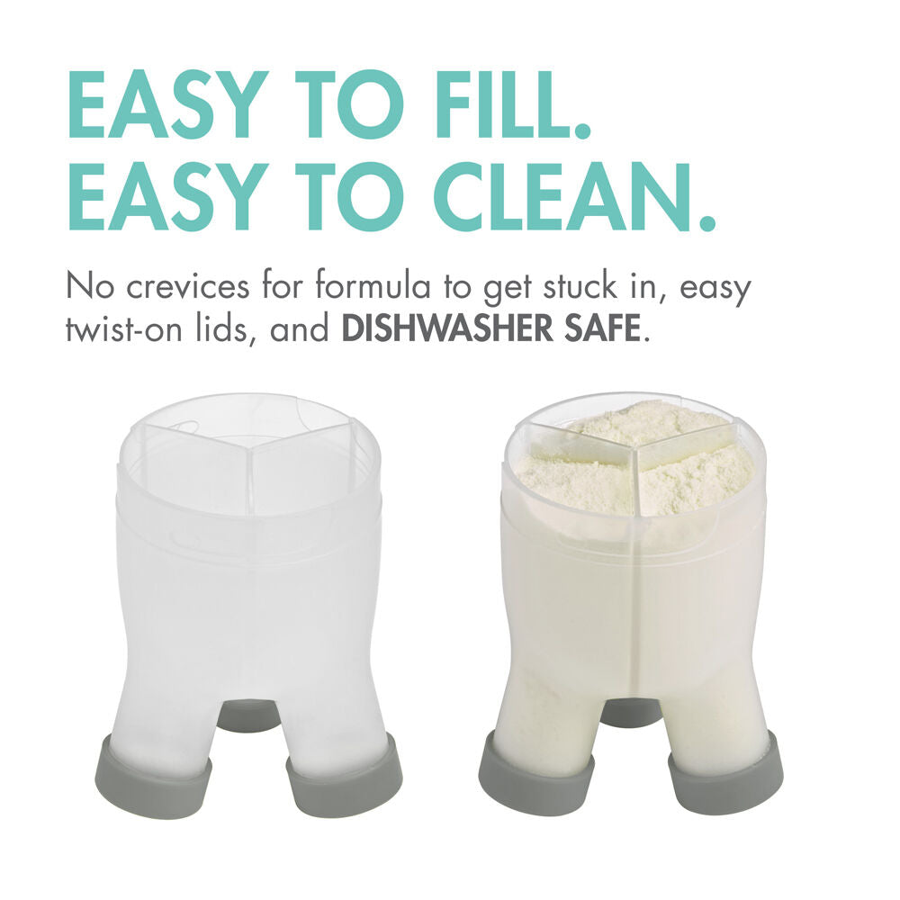 Boon Grey Tripod Baby Formula Dispenser/Storage Container Holds 3x Servings — image 4