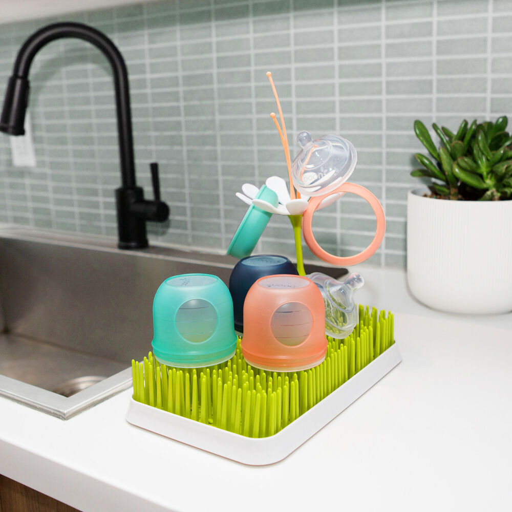 Boon Turf Counter Top Dish Baby Bottle Compact Drying Rack 17x27cm Green — image 2