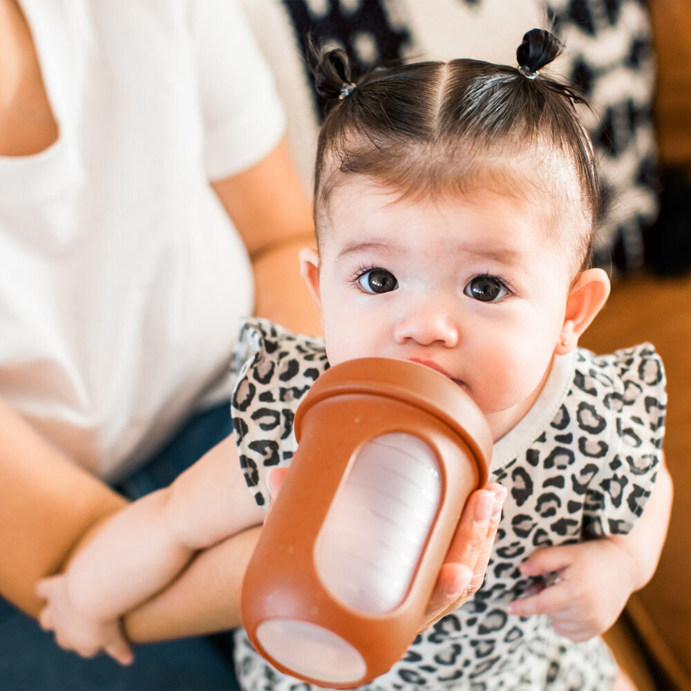 Boon 3PK Boon Nursh Collapsible Silicone Baby Bottle Speckle 237ml 3 Months+ (2 Pack) — image 8
