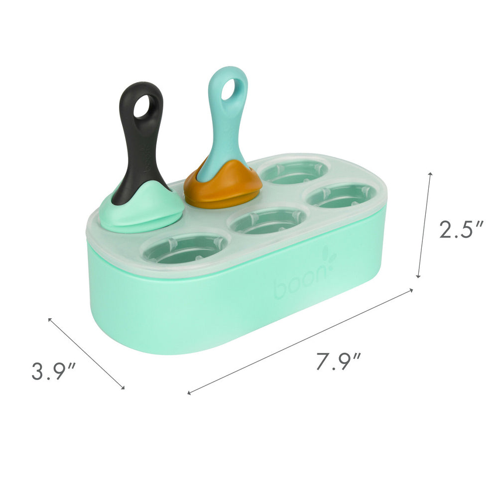 Boon Pulp Silicone Yogurt Mould Popsicle/IcyPole Freezer Tray Feeder Set 6m+ (2 Pieces) — image 3