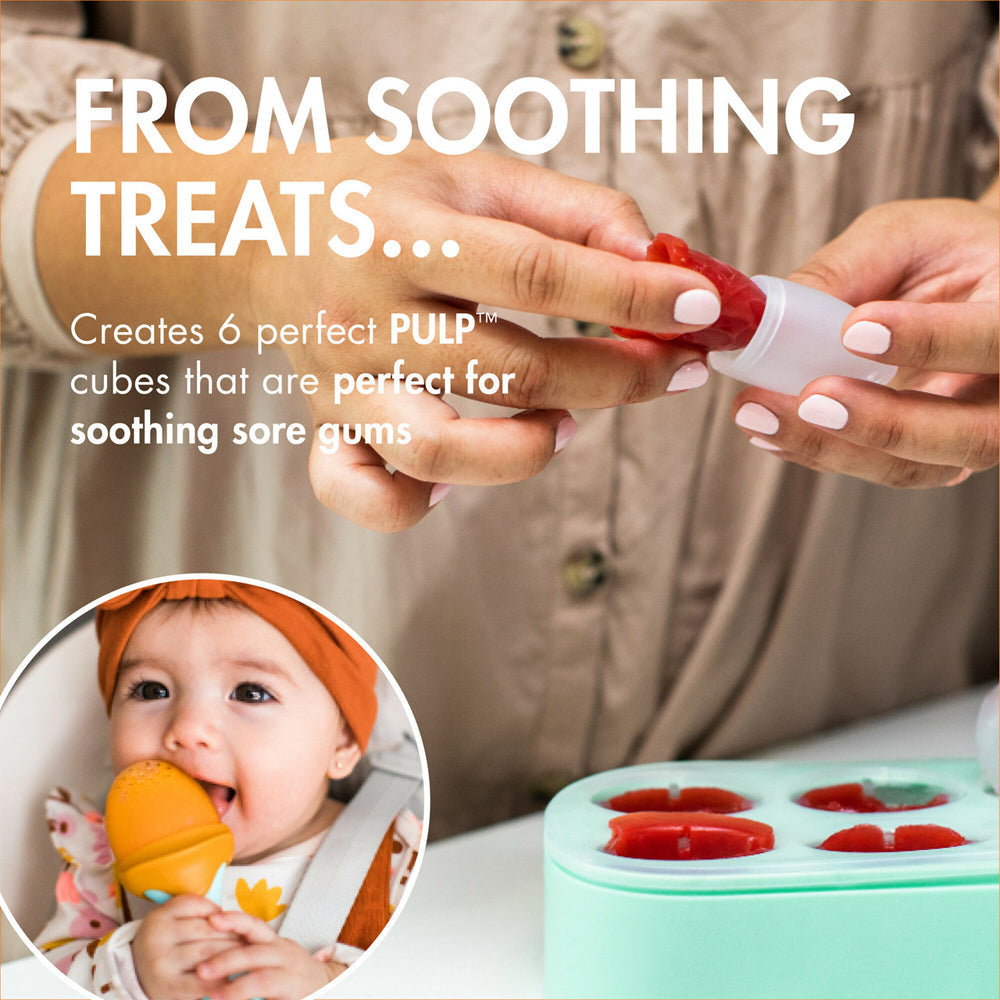 Boon Pulp Silicone Yogurt Mould Popsicle/IcyPole Freezer Tray Feeder Set 6m+ (2 Pieces) — image 4