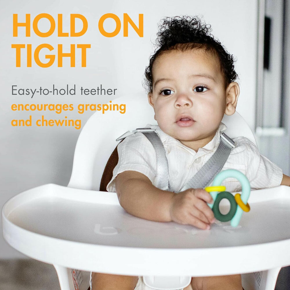 Boon HOOP Dishwasher Safe Food-Grade Silicone Toddler/Baby Teether Toy 0M+ — image 4