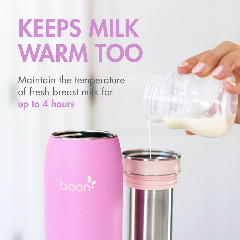 Boon Purple 700ml Frosh Stainless Steel Breast Milk Storage Flask/Container — image 8