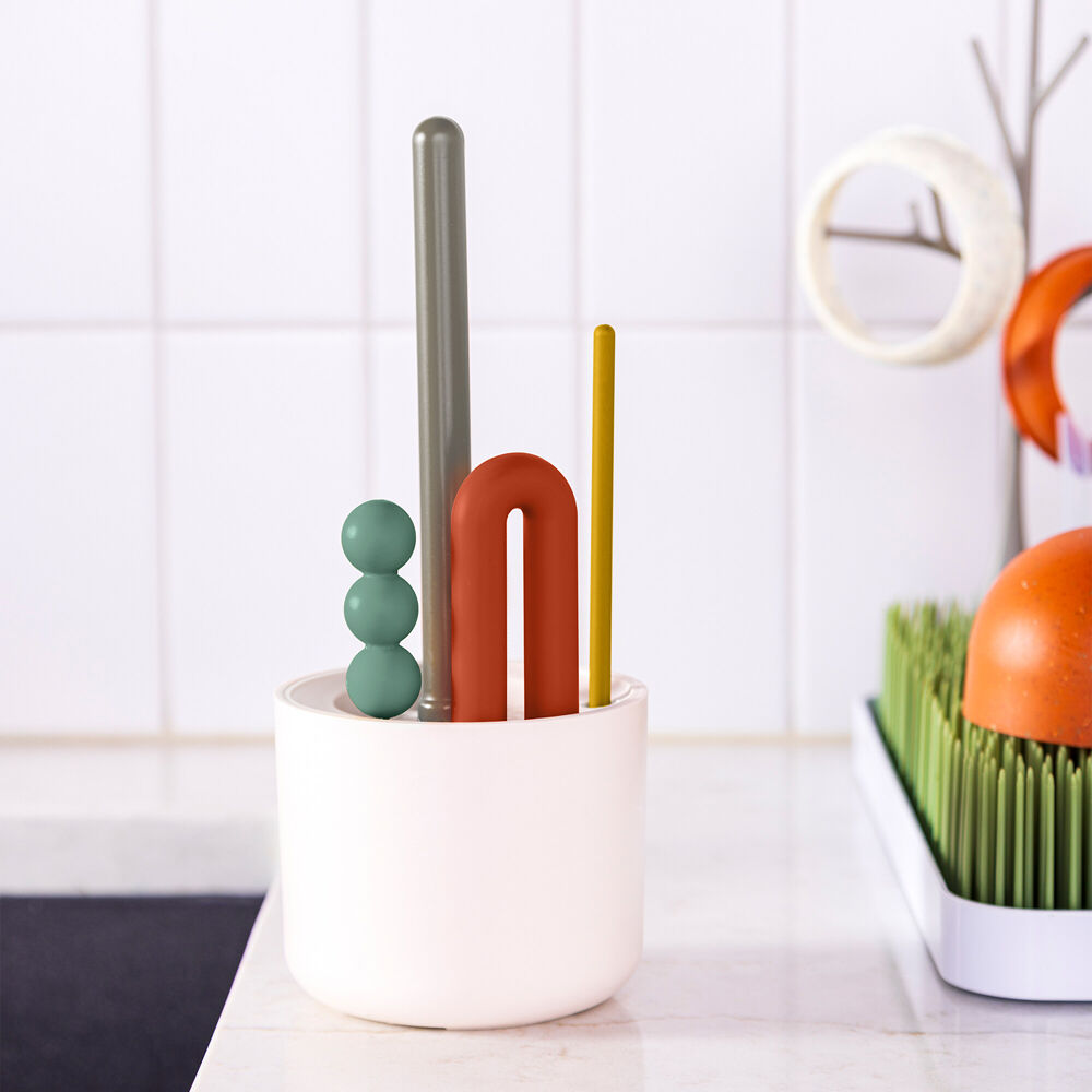 Boon Mod Baby Bottle Nylon Bristle Cleaning Brush Set (4 Pieces)
