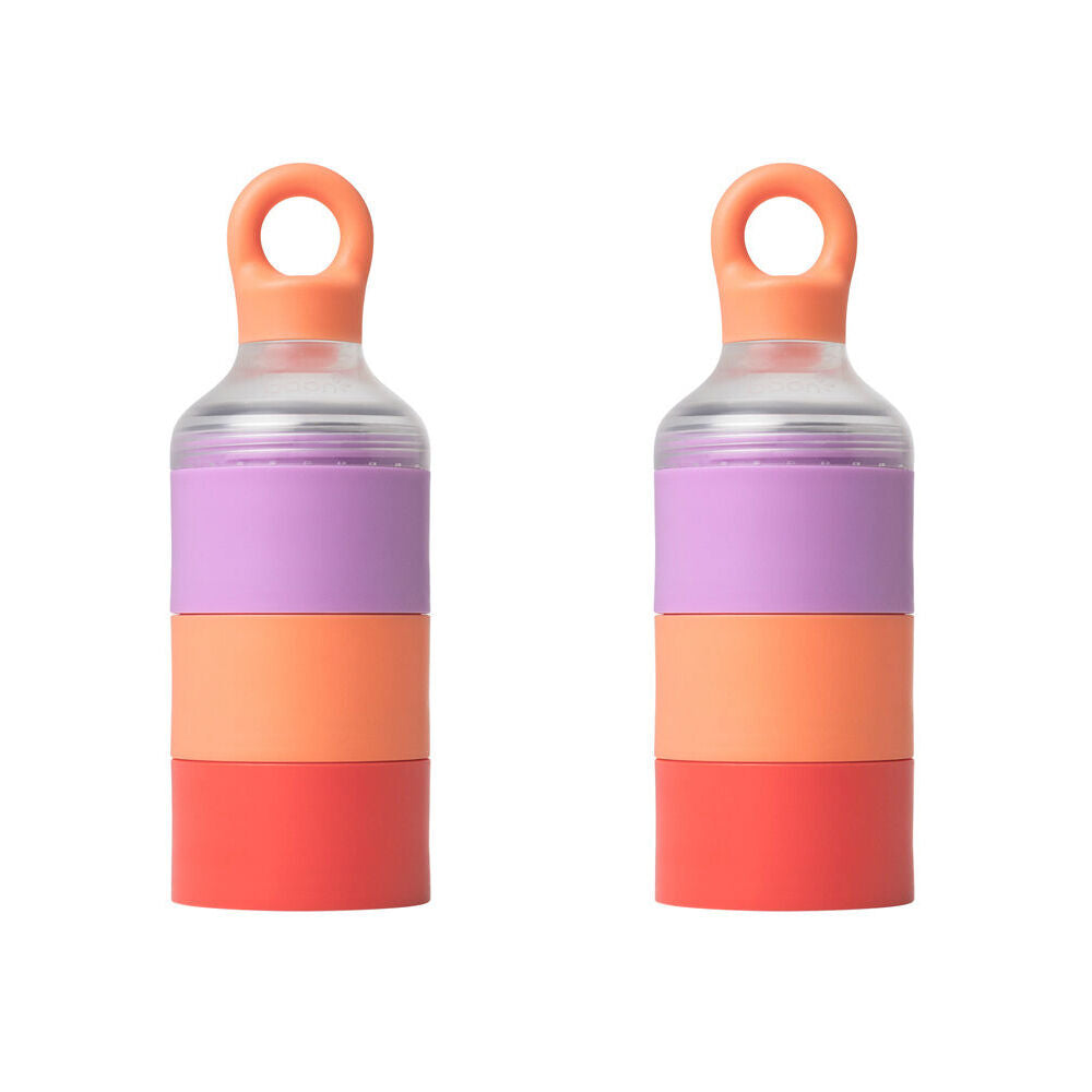 Boon Triful Stainless Steel Insulated Baby Formula Container 8oz Pink (2 Pack)