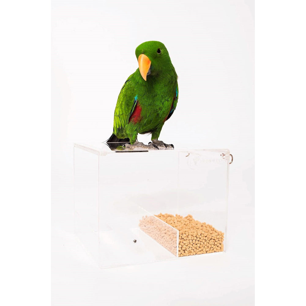 Seedmate Home Garden/Outdoor Acrylic Hanging Bird/Animal Feeder Large Clear — image 3