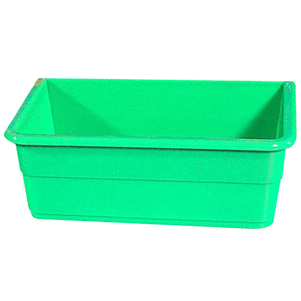 Showmaster Small Rectangle Seed Cup Plastic Bird/Animal Feeder/Waterer Green