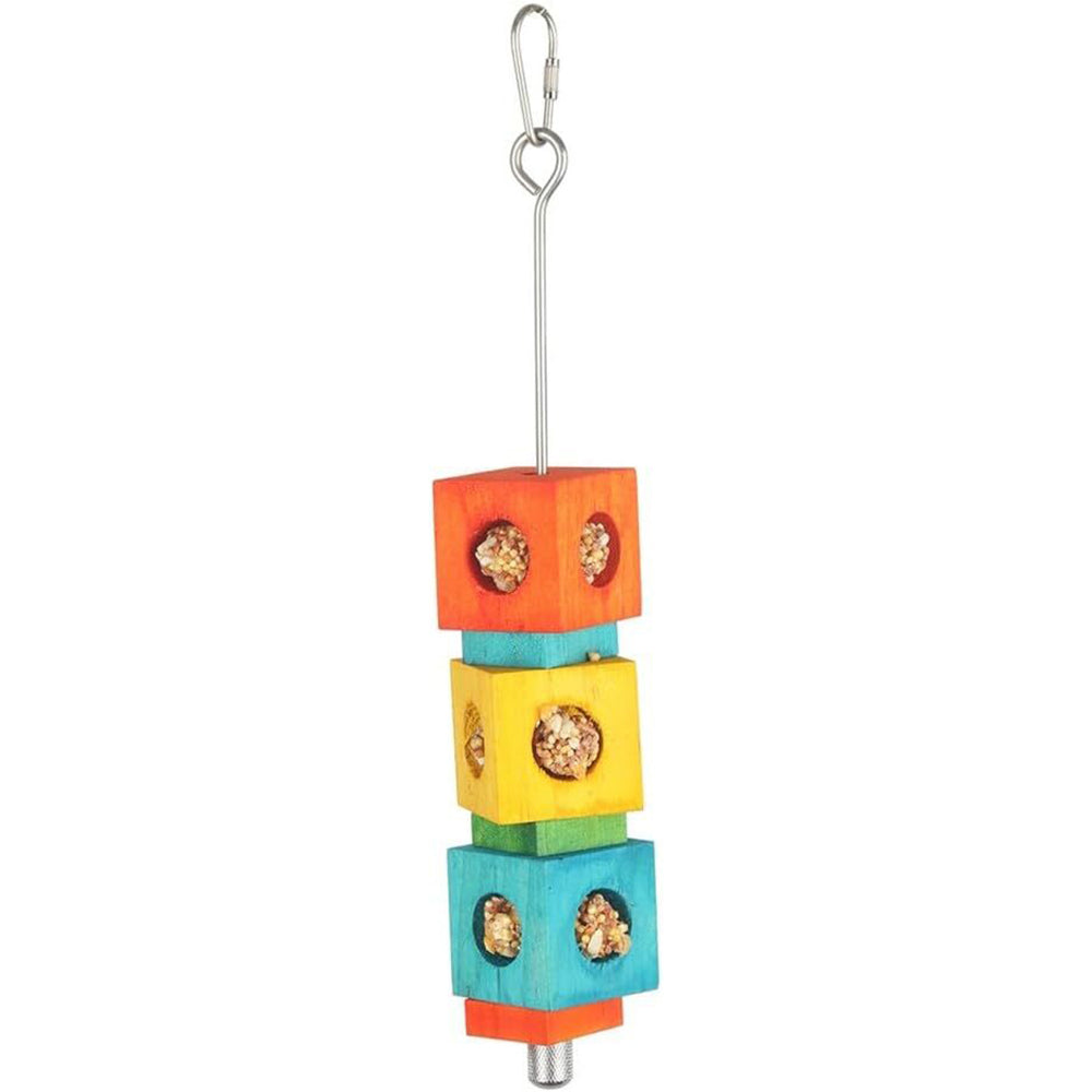 Nature Island Hanging Foraging Cube Toy Bird Pet Interactive Exercise Cage Toy