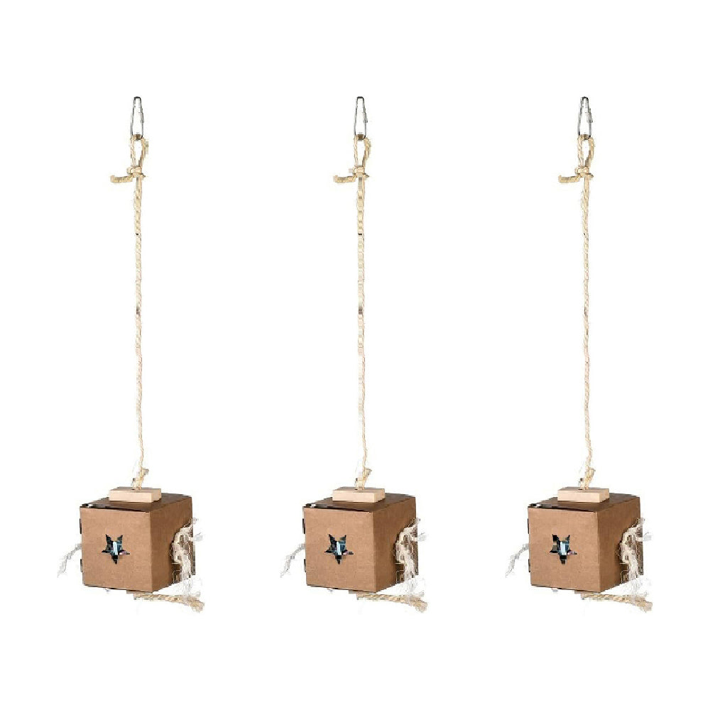 Nature Island Hanging Shred & Find Foraging Pet Bird Cage Interactive Fun Toy (3 Pack)